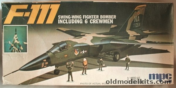 MPC 1/72 General Dynamics F-111A USAF with Ground Crew Team (Airfix Molds), 2-0252 plastic model kit